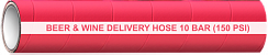 Напорный шланг для пива, вина и безалкогольных напитков BEER WINE DELIVERY HOSE (MF-010-...-VR)